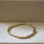 5mm Rope Chain Bracelet 18 K Gold Plated Adjustable Gift, thumbnail 1 of 2