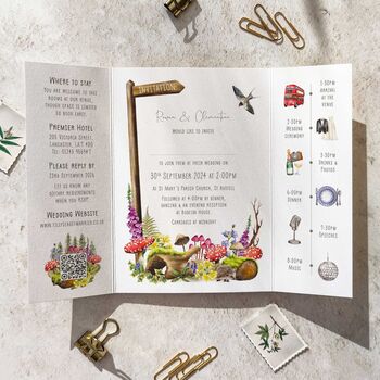 Woodland Gatefold Invitation, 8 of 8