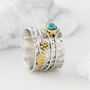 Secret Garden Turquoise Silver Ring And Bangle Set, thumbnail 4 of 8