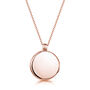 Personalised Round Rose Gold Plated Locket With Diamond, thumbnail 7 of 11