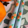 Hand Painted Pair Of Orange Blossom Taper Candles, thumbnail 4 of 7