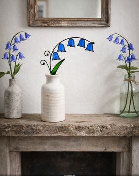 Spring Blooms Bluebells Everlasting Faux Glass Flower, 2 of 7