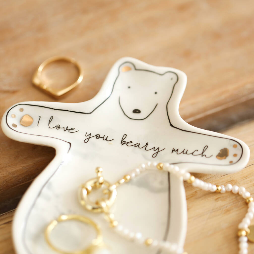 ‘I Love You Beary Much’ Ring Dish, 1 of 3