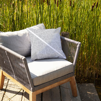 Oak Leaf Outdoor Cushion For Garden Furniture, 7 of 8