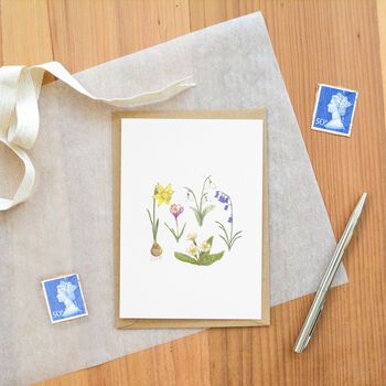 Spring Flowers Blank Card, 2 of 4
