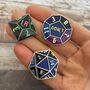 Customisable Dice D12 Enamel Pins, thumbnail 5 of 6