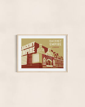 Hackney Empire London Travel Poster Art Print, 3 of 6