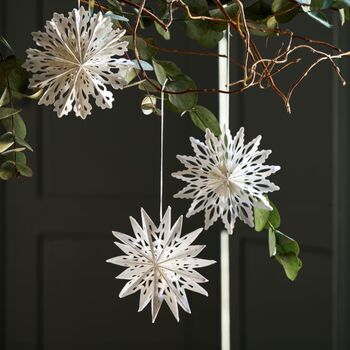 Set Of Nine Cutout Christmas Stars, 3 of 4