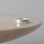 Brushed Hammered 9ct/18ct Gold 5mm Ring, thumbnail 4 of 8