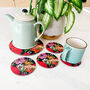 Summer Poppies Bottle Stand And Coaster Set, thumbnail 5 of 9