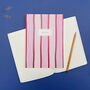Red And Pink Stripe Notebook, thumbnail 7 of 7