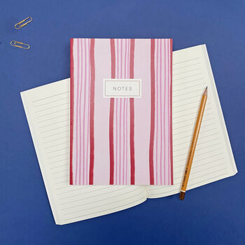Red And Pink Stripe Notebook, 7 of 7