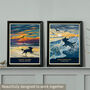 Spaniel Limited Edition Beach Sunset Gift Print, thumbnail 10 of 12