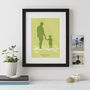 Family Silhouette Personalised Print, thumbnail 4 of 9
