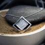 Handmade Grass Meadow Textured Silver Necklace, thumbnail 1 of 4