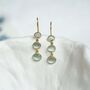 Gold Vermeil Green Amethyst Drop Earrings, thumbnail 3 of 7