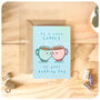 Cupple Cute Happy Wedding Day Card For Couple, thumbnail 3 of 4