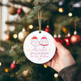 To Grandparents From The Bump Xmas Tree Decoration C, thumbnail 1 of 3