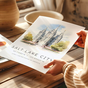 USA Destination Landmark Poster For Salt Lake City, 4 of 7