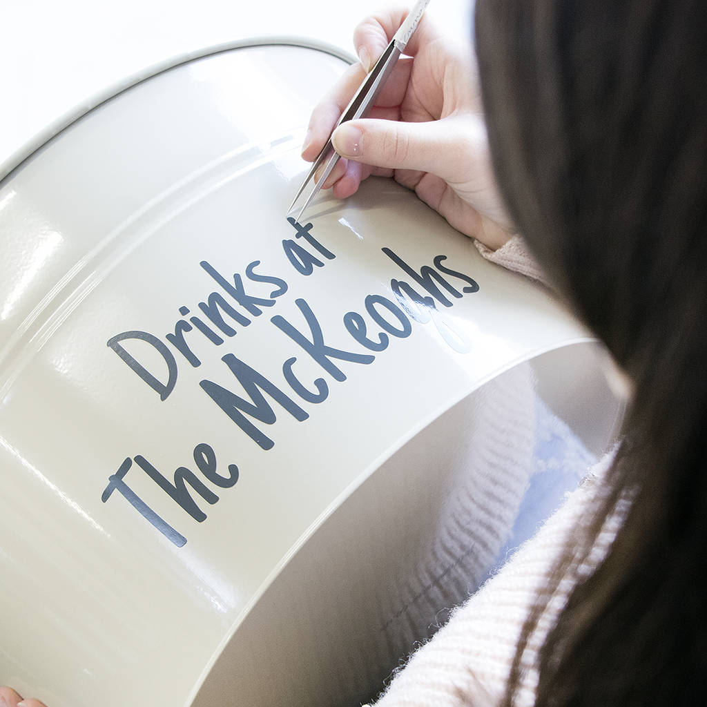 personalised party drinks bucket by jonny's sister
