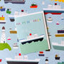 Mini Boaty Birthday Card, thumbnail 1 of 5