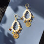 Freshwater Pearl Lucky Charm Earrings, thumbnail 1 of 5