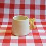 Tapered Espresso Cup With Pasta Handle, thumbnail 1 of 3