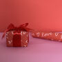 Valentine's Script Love Wrapping Paper, thumbnail 1 of 6
