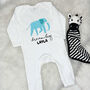 Elephant Dream Big Personalised Jungle Rompersuit, thumbnail 3 of 6