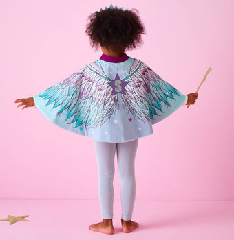 Personalised Angel Wings Cape And Crown Set, 4 of 6