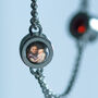 Personalised Birthstone And Hidden Photo Bracelet In Sterling Silver, thumbnail 2 of 8
