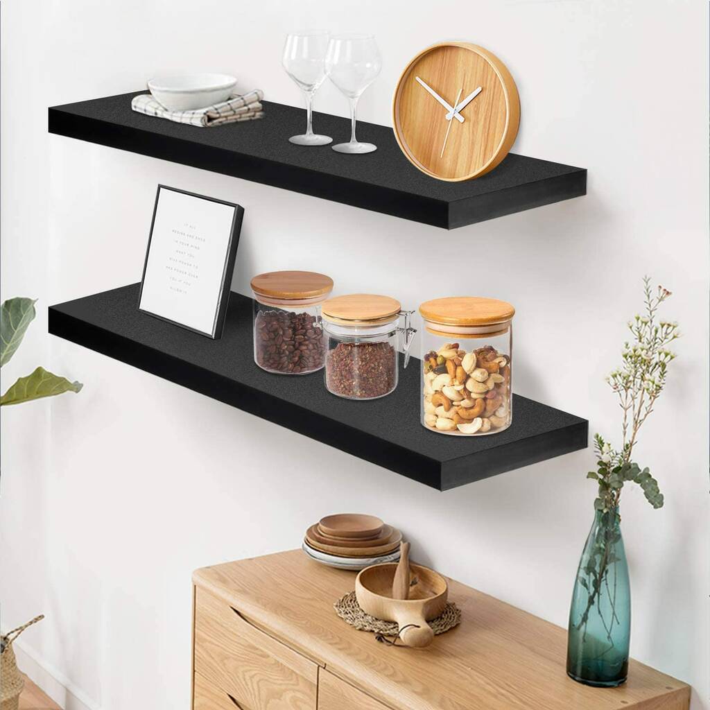 Pack Of Two Modern Large Floating Shelves Home Decor By Momentum ...