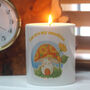 Sunflower Gnome Home Candle, thumbnail 3 of 4