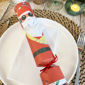 Fun Guy Santa Christmas Crackers Set Of Six, 4 of 7