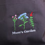 Personalised Mums Flowers Apron Gift Kitchen Or Garden, thumbnail 2 of 2