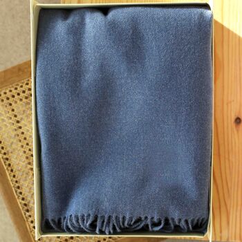 Luxury Cashmere Womens Large Blanket Scarf Gift Box, 8 of 10