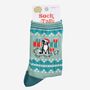 Women's Bamboo Socks Christmas Border Collie, thumbnail 5 of 5