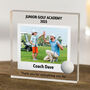 Personalised Golf Coach Thank You Acrylic Block, thumbnail 1 of 3
