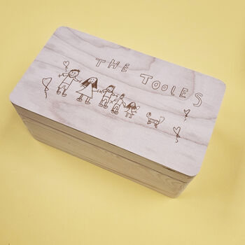 Child's Handwriting Keepsake Box For Grandad, 3 of 9