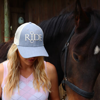 Horse Riding Equestrian Baseball Cap, 7 of 9