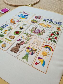 Spring Splendour Hand Embroidery Kit, 7 of 11