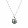 Harmony Ball Pregnancy Necklace With Freshwater Pearl, thumbnail 4 of 6