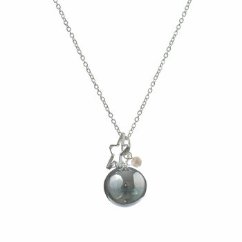 Harmony Ball Pregnancy Necklace With Freshwater Pearl, 4 of 6