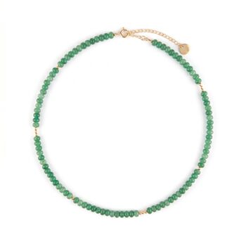 Oceanus Green Aventurine Beaded Necklace, 2 of 3