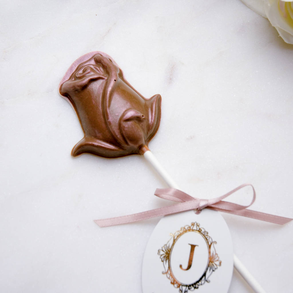 Chocolate Rose Lollipop By Josephine's Chocolate | notonthehighstreet.com