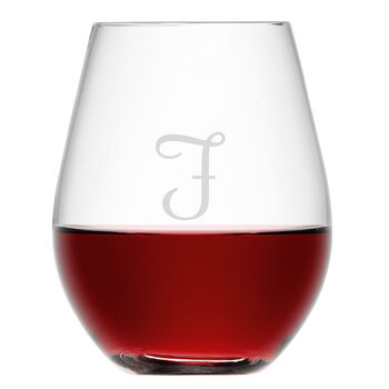 Personalised Stemless Red Wine Glass, 2 of 3