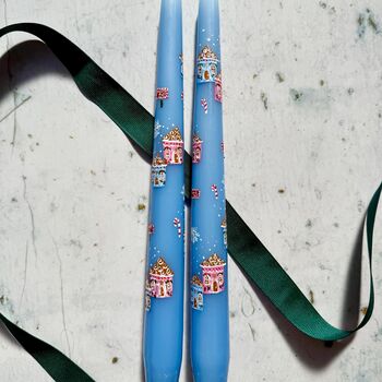 Hand Painted North Pole Village Candles, 4 of 4