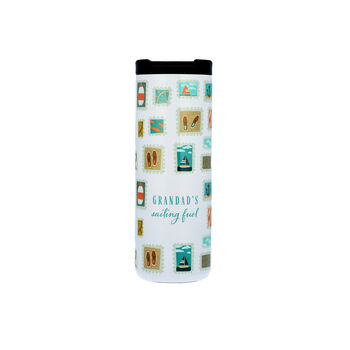 Personalised Sailing Stamp Thermos Travel Flask, 2 of 9