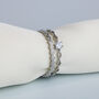 Sterling Silver Ornate Double Band Adjustable Ring, thumbnail 3 of 7