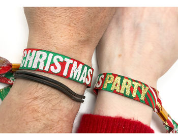 Christmas Party Wristbands Bracelets Favours, 4 of 12